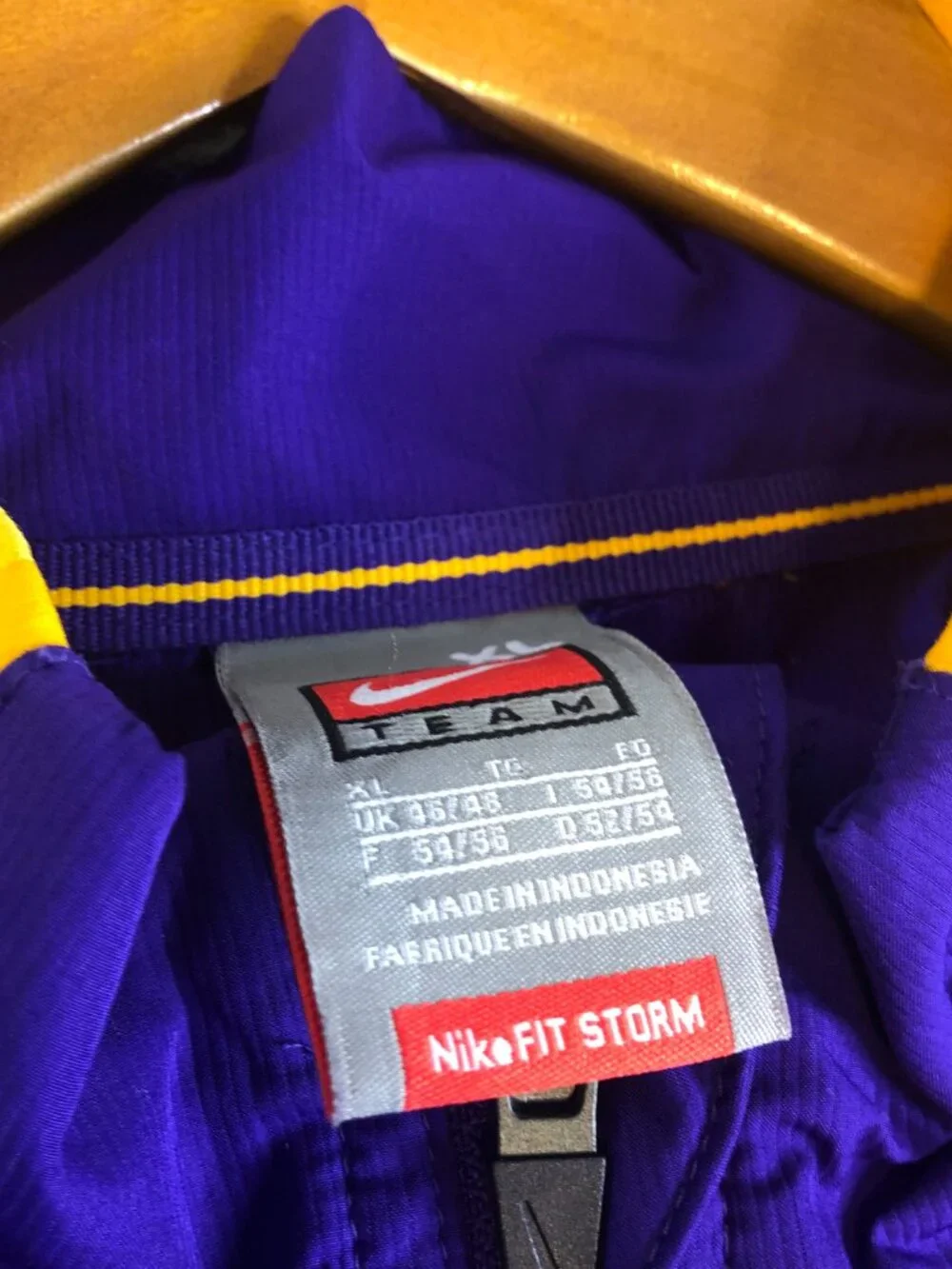 Nike Northern Iowa Panthers Jacket Mens XL Purple Vintage StormFIT Full Zip
